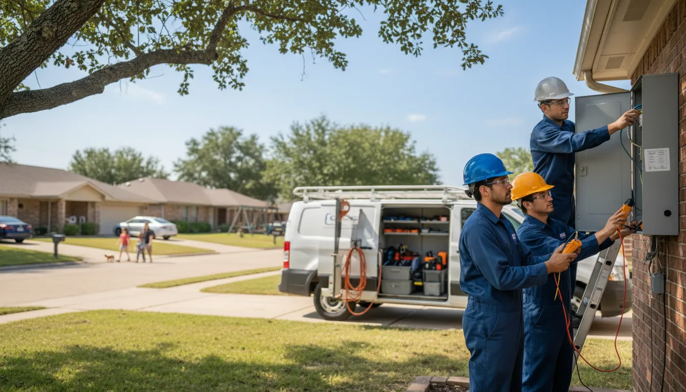 Certified electrician providing emergency electrical services in Lawrence, NE